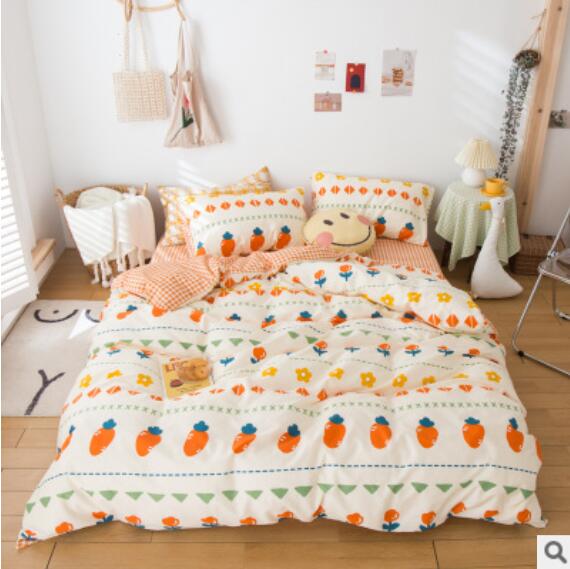 3D Carrot Pattern 40210 Bed Pillowcases Quilt