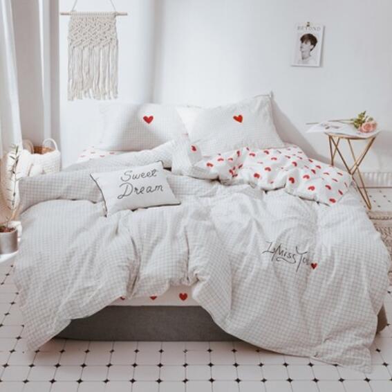 3D White Small Grid 20282 Bed Pillowcases Quilt