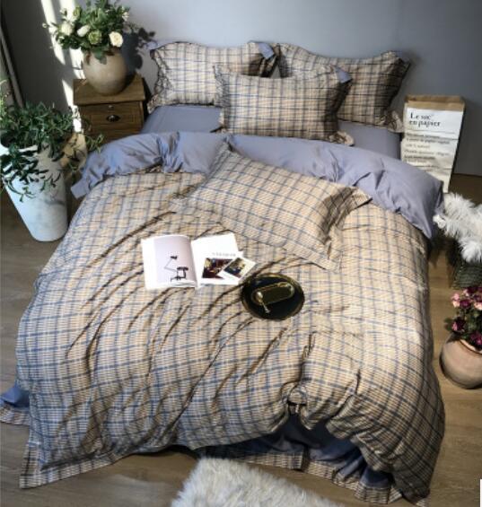 3D Grey Grid 40032 Bed Pillowcases Quilt