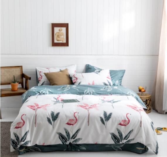 3D Flamingo 40095 Bed Pillowcases Quilt