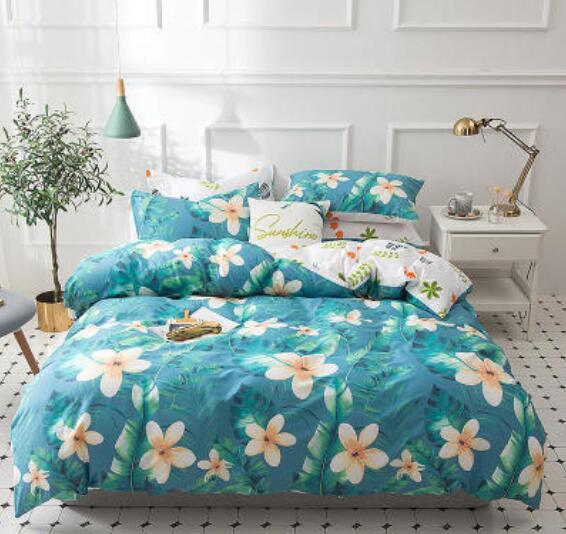 3D Green Lily 17095 Bed Pillowcases Quilt