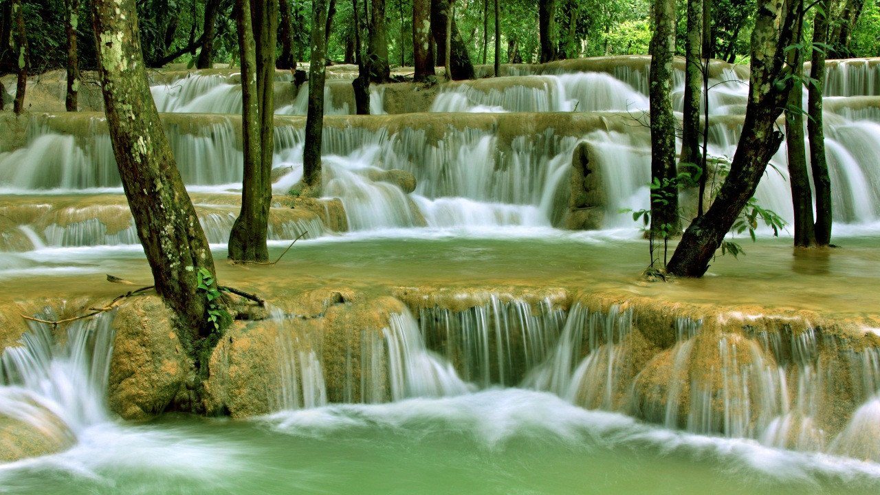 3D River Waterfalls Trees 261 Garage Door Mural Wallpaper AJ Wallpaper 