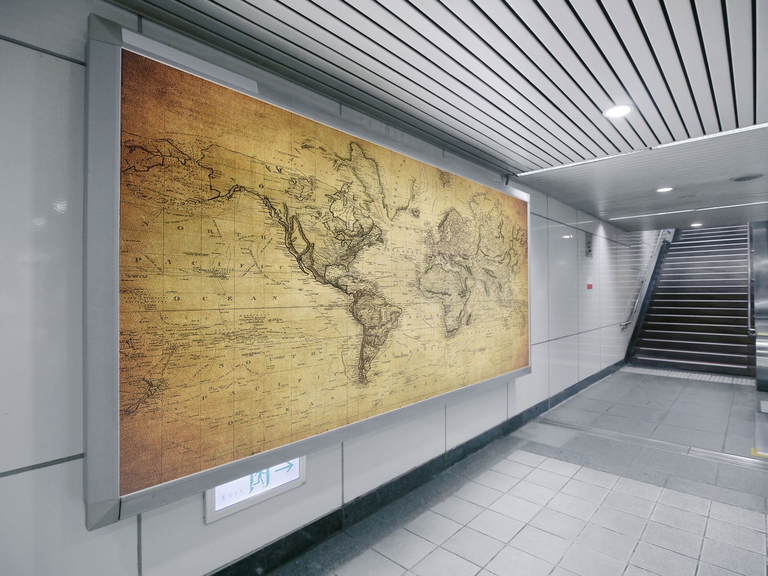 Detailed World Map Wallpaper AJ Wallpaper 