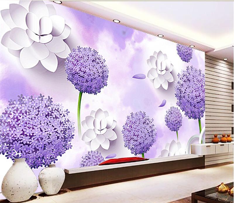 3D Purple Wisteria 382 Wallpaper AJ Wallpaper 