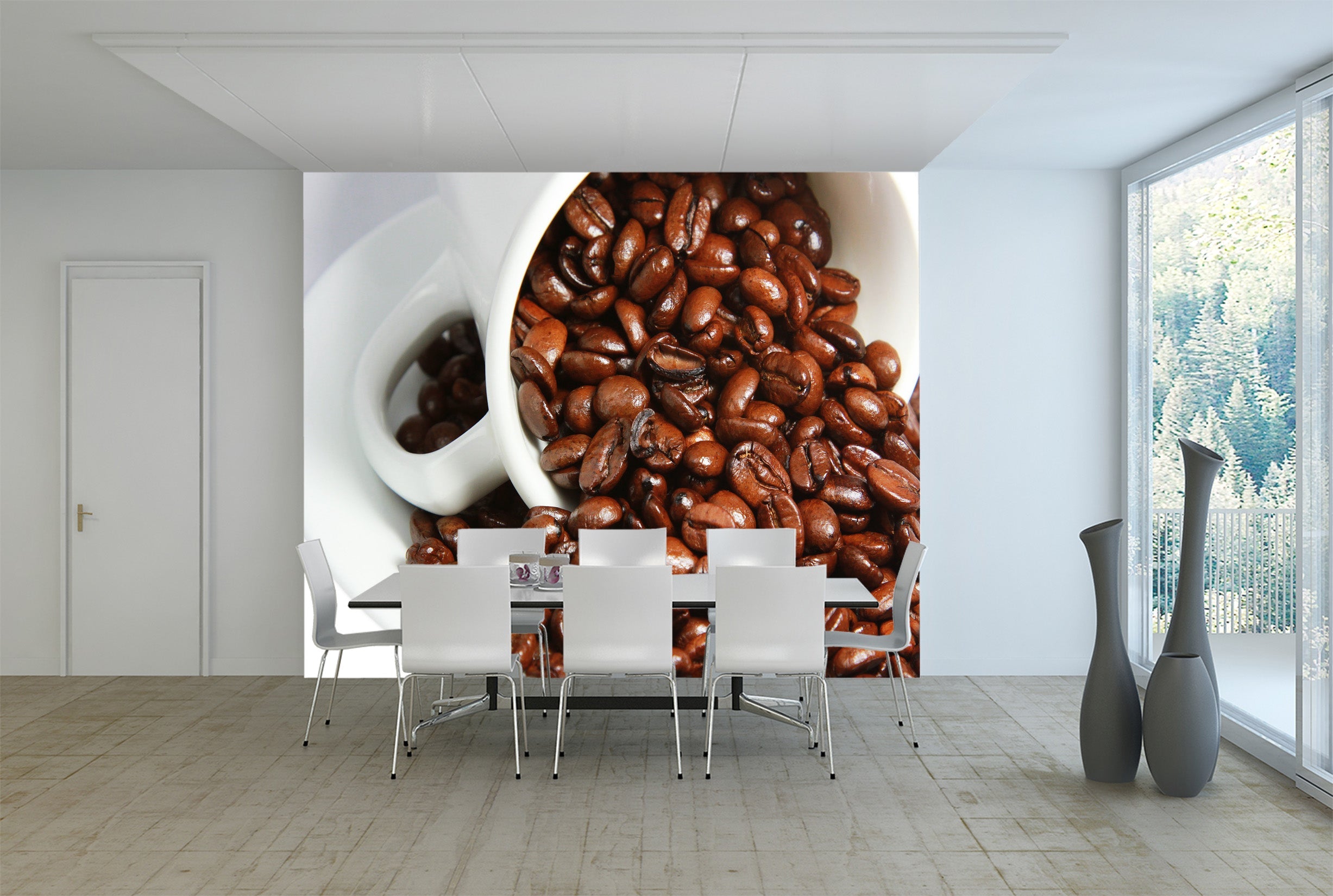 3D Coffee Beans 006 Food Wall Murals Wallpaper AJ Wallpaper 2 