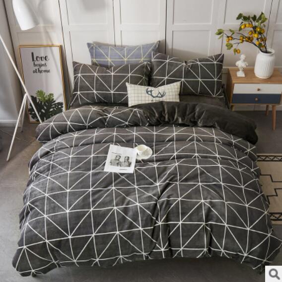 3D Dark Gray 20170 Bed Pillowcases Quilt