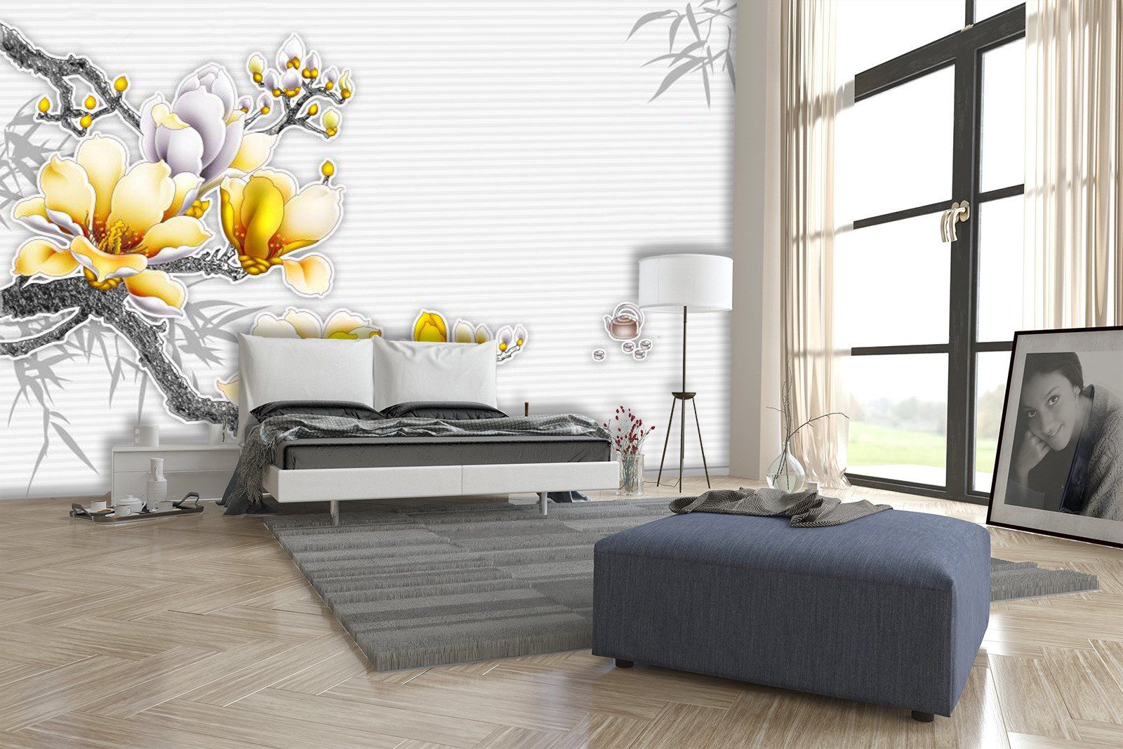 Golden Pear Flower On Branch 534 Wallpaper AJ Wallpaper 1 