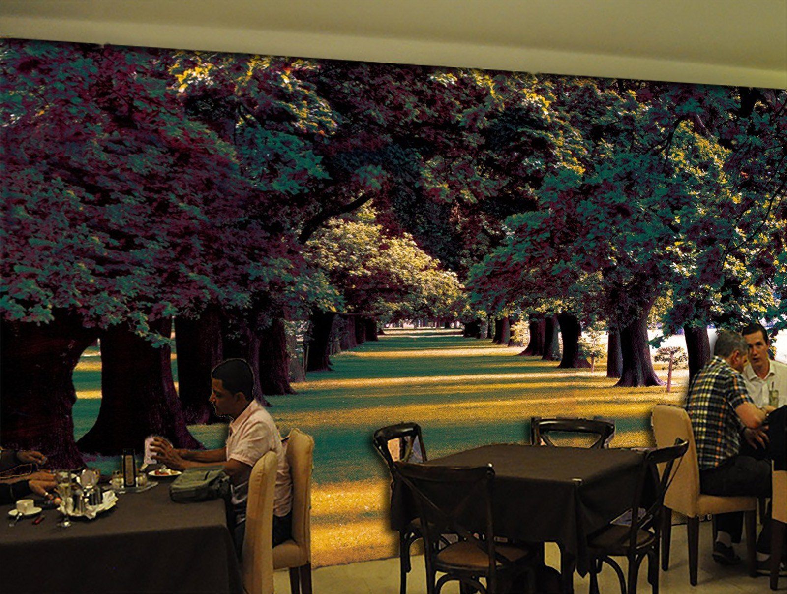 3D Summer Green Trees 587 Wallpaper AJ Wallpaper 