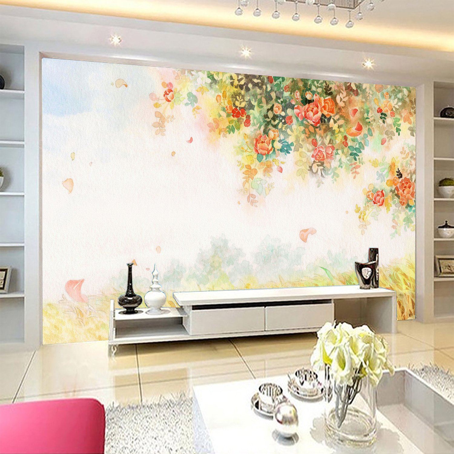 3D Tree Flower 976 Wallpaper AJ Wallpaper 