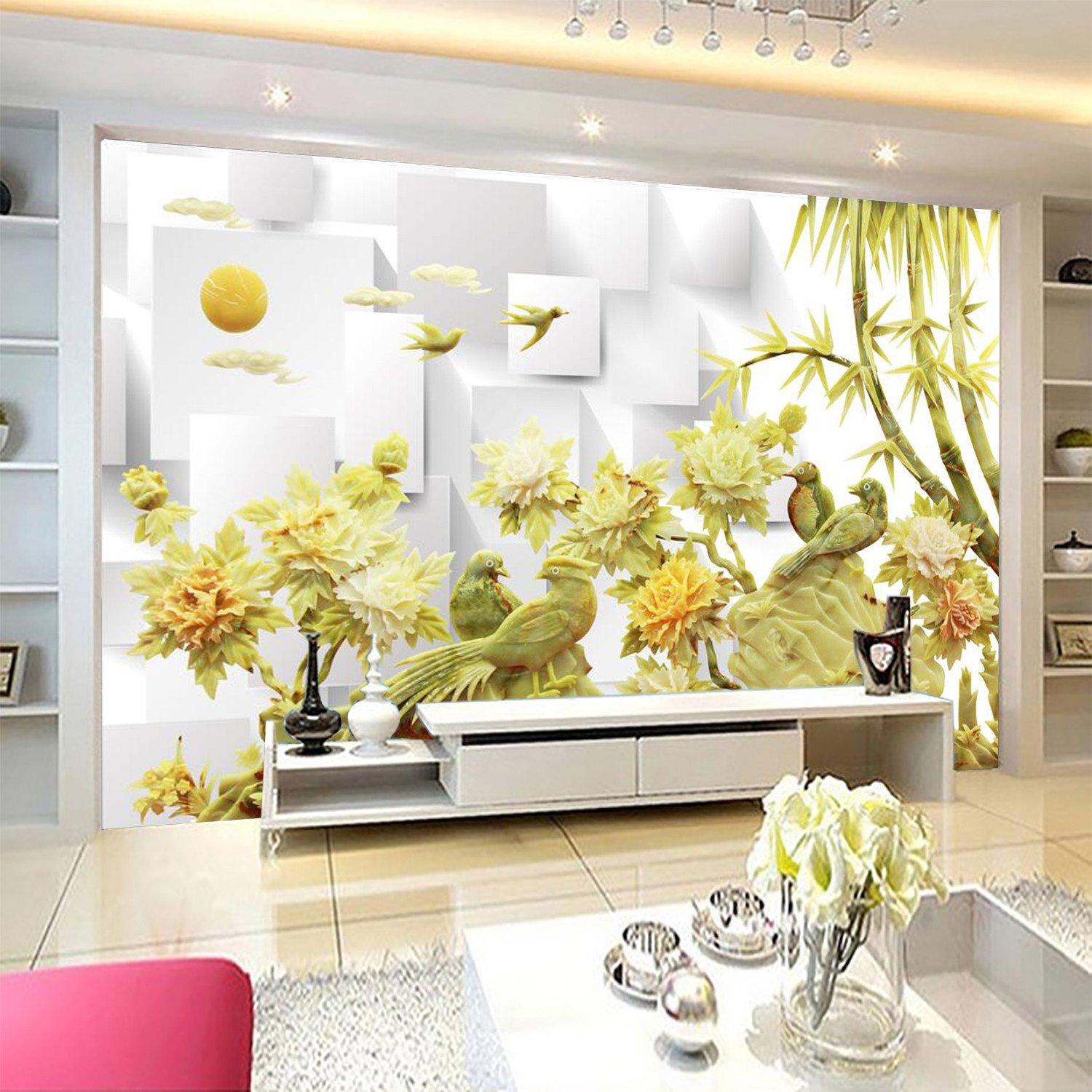 3D Jade Tree Flower Forest Wallpaper AJ Wallpaper 1 