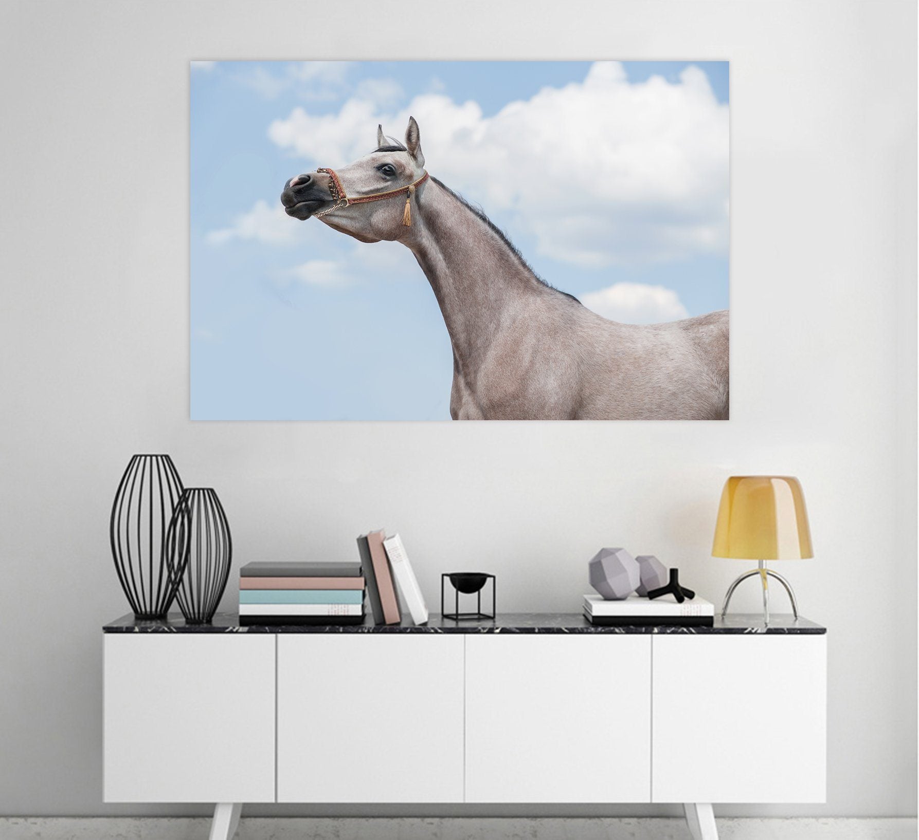 3D White Horse 83 Animal Wall Stickers Wallpaper AJ Wallpaper 2 