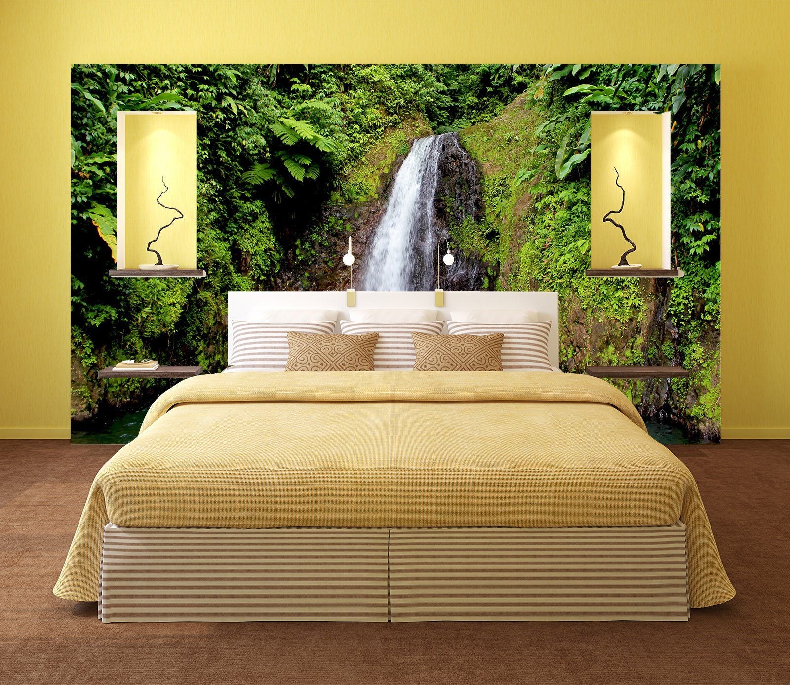 Flowing Waterfall Wallpaper AJ Wallpaper 