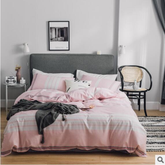 3D Pink Stripe 40133 Bed Pillowcases Quilt