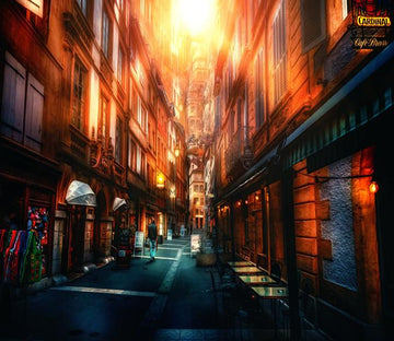 3D Village Alley City 729 Wallpaper AJ Wallpaper 