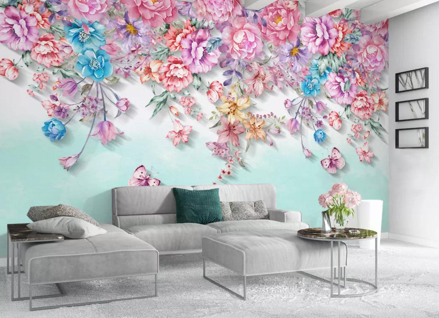 3D Fragrant Flower 383 Wallpaper AJ Wallpaper 