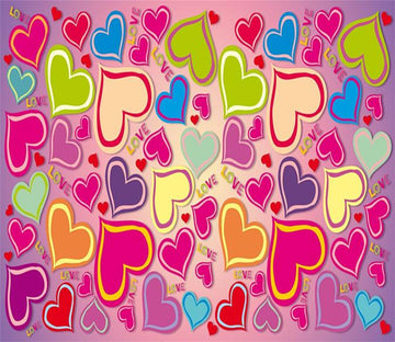 3D Colorful Heart Love 82 Wallpaper AJ Wallpaper 