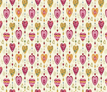 3D Heart Flowers 398 Wallpaper AJ Wallpaper 