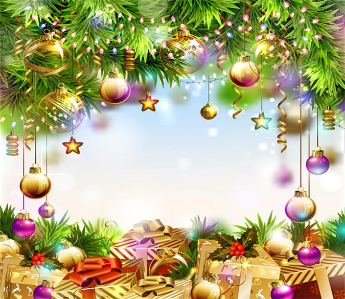 3D Christmas Flower Pines 6 Wallpaper AJ Wallpapers 