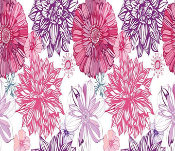 3D Purple Flowers Blossom 23 Wallpaper AJ Wallpaper 