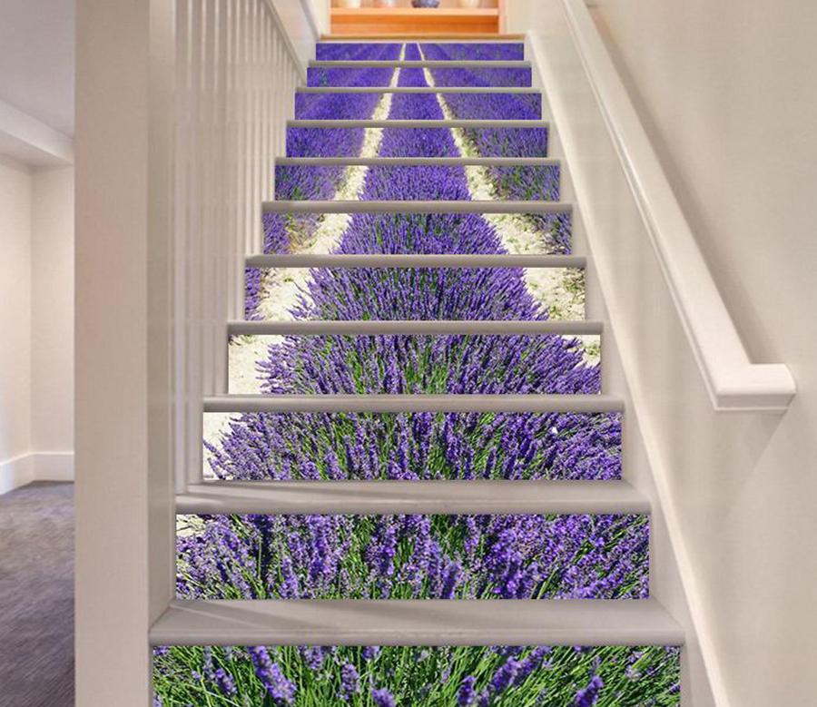 3D Lavender 6157 Stair Risers Wallpaper AJ Wallpaper 