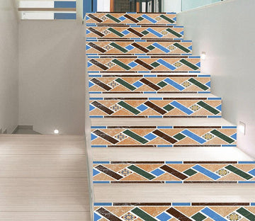 3D Stripe Pattern 131 Stair Risers Wallpaper AJ Wallpaper 