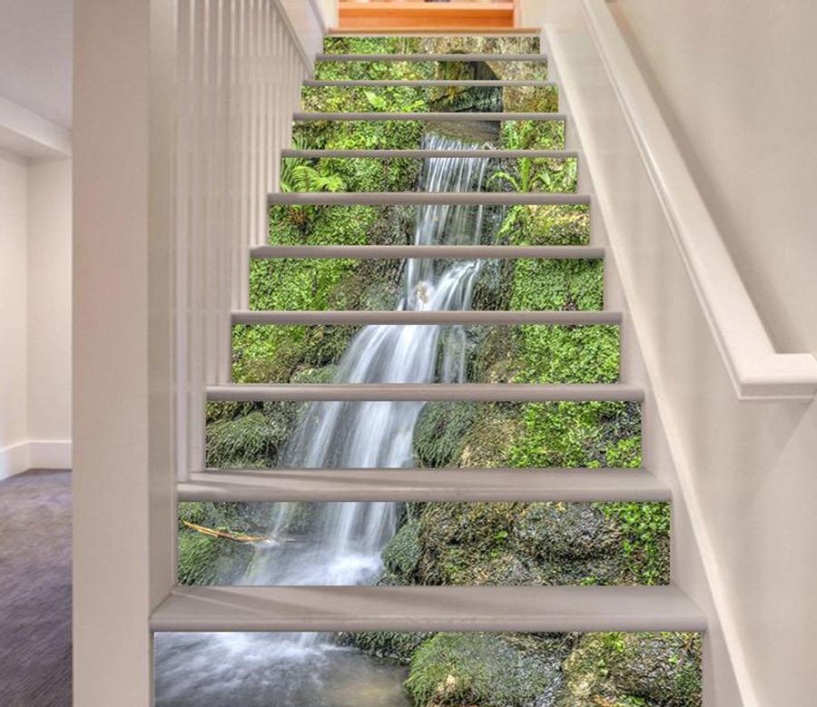 3D Waterfall 3647 Stair Risers Wallpaper AJ Wallpaper 