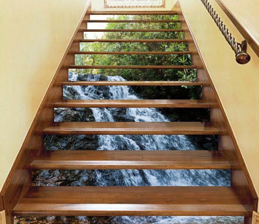 3D Waterfall 6286 Stair Risers Wallpaper AJ Wallpaper 