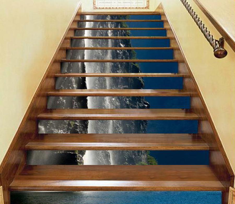 3D Waterfall 6495 Stair Risers Wallpaper AJ Wallpaper 