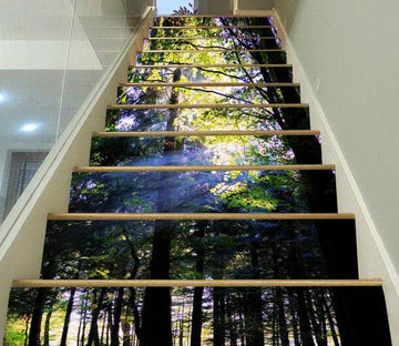 3D Woods 4286 Stair Risers Wallpaper AJ Wallpaper 