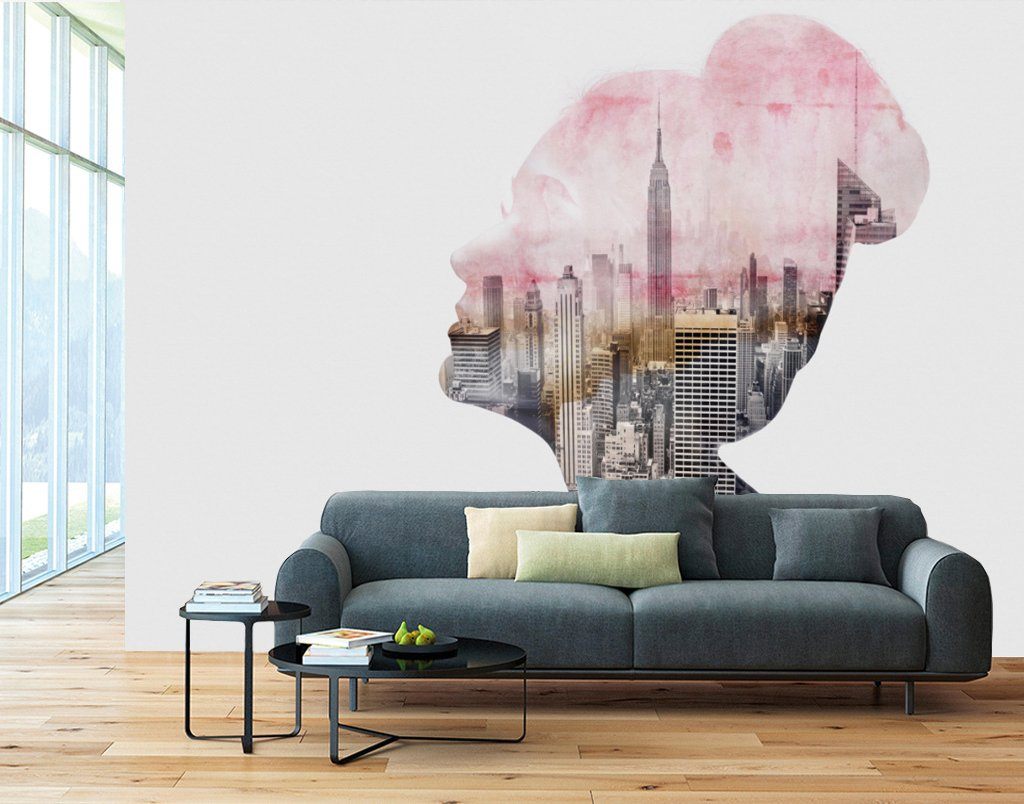 3D Abstract City 206 Wall Murals Wallpaper AJ Wallpaper 2 
