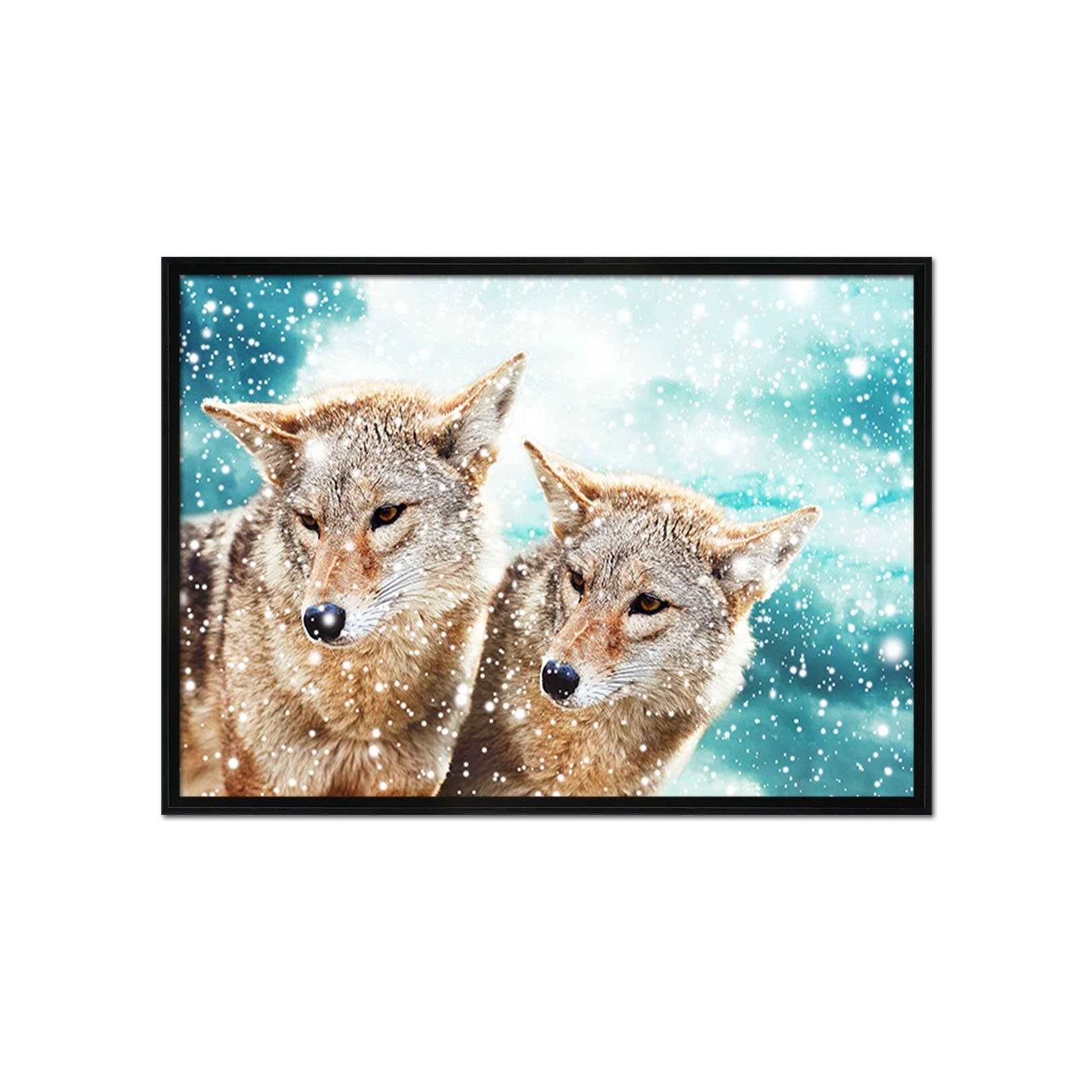 3D Dependent Fox 079 Fake Framed Print Painting Wallpaper AJ Creativity Home 