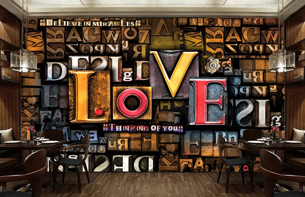3D Carving Love Word 50 Wallpaper AJ Wallpaper 2 