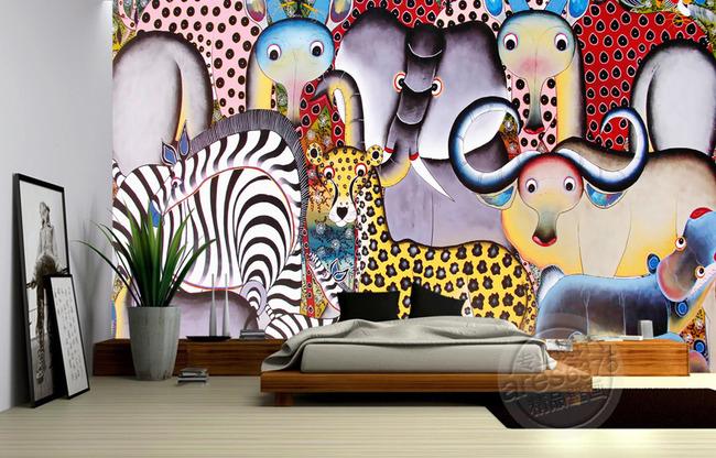 3D Animal Park 120 Wall Murals Wallpaper AJ Wallpaper 2 
