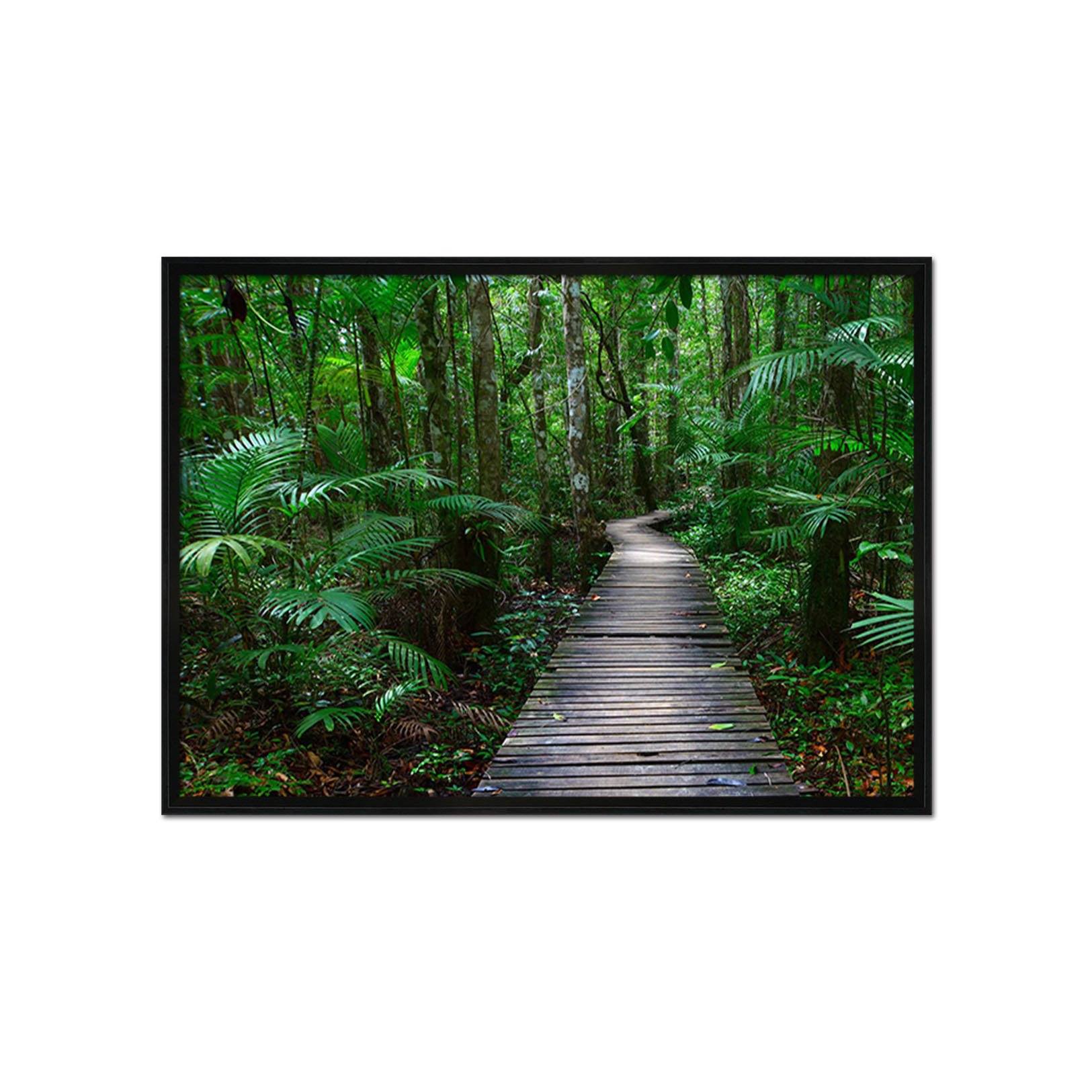 3D Quiet Trail 072 Fake Framed Print Painting Wallpaper AJ Creativity Home 