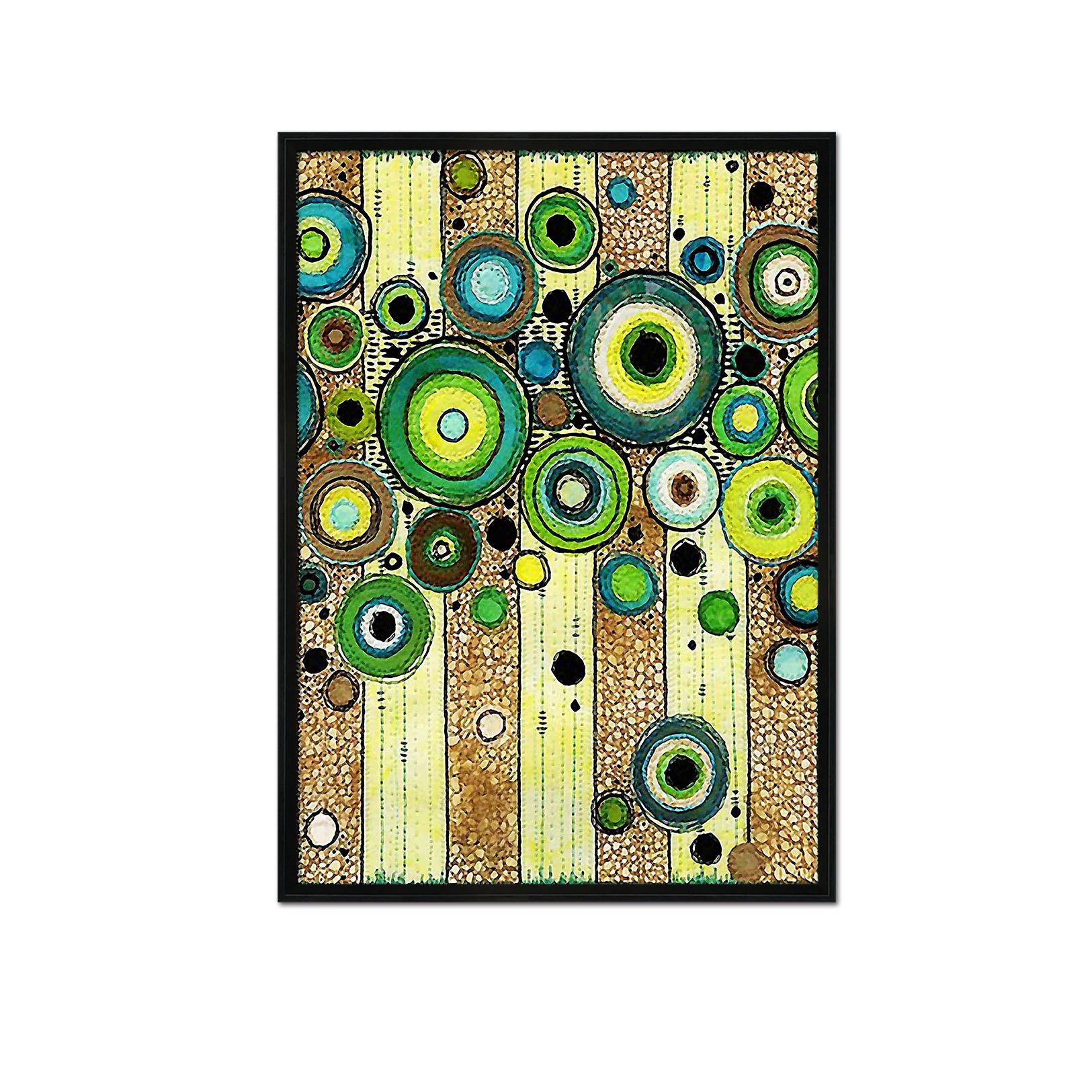 3D Dark Circle 094 Fake Framed Print Painting Wallpaper AJ Creativity Home 