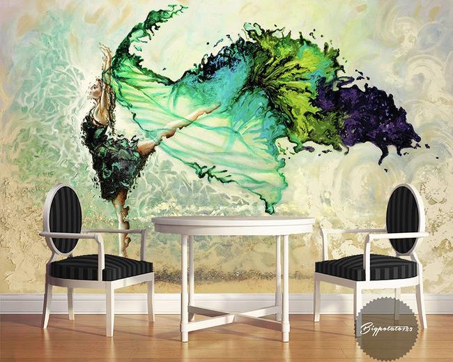 3D Abstract Dance 185 Wall Murals Wallpaper AJ Wallpaper 2 