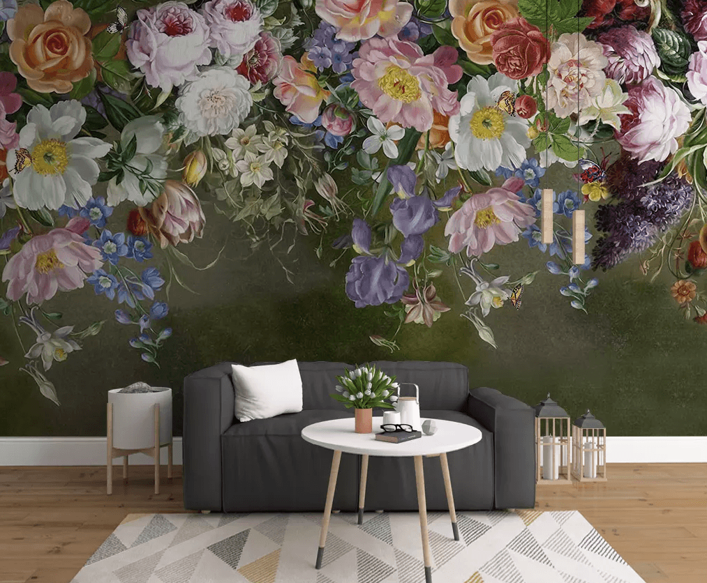 3D Stacked Flowers 257 Wallpaper AJ Wallpaper 2 