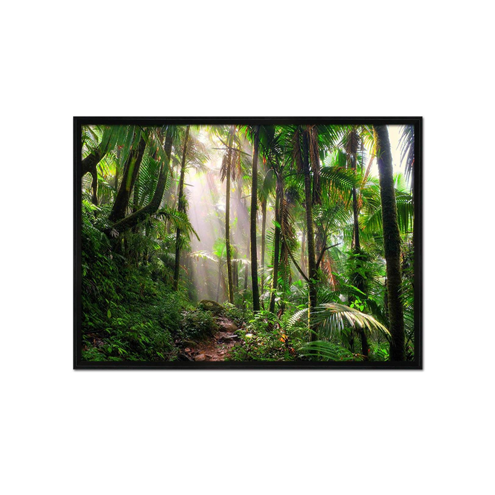 3D Forest Sunshine 107 Fake Framed Print Painting Wallpaper AJ Creativity Home 