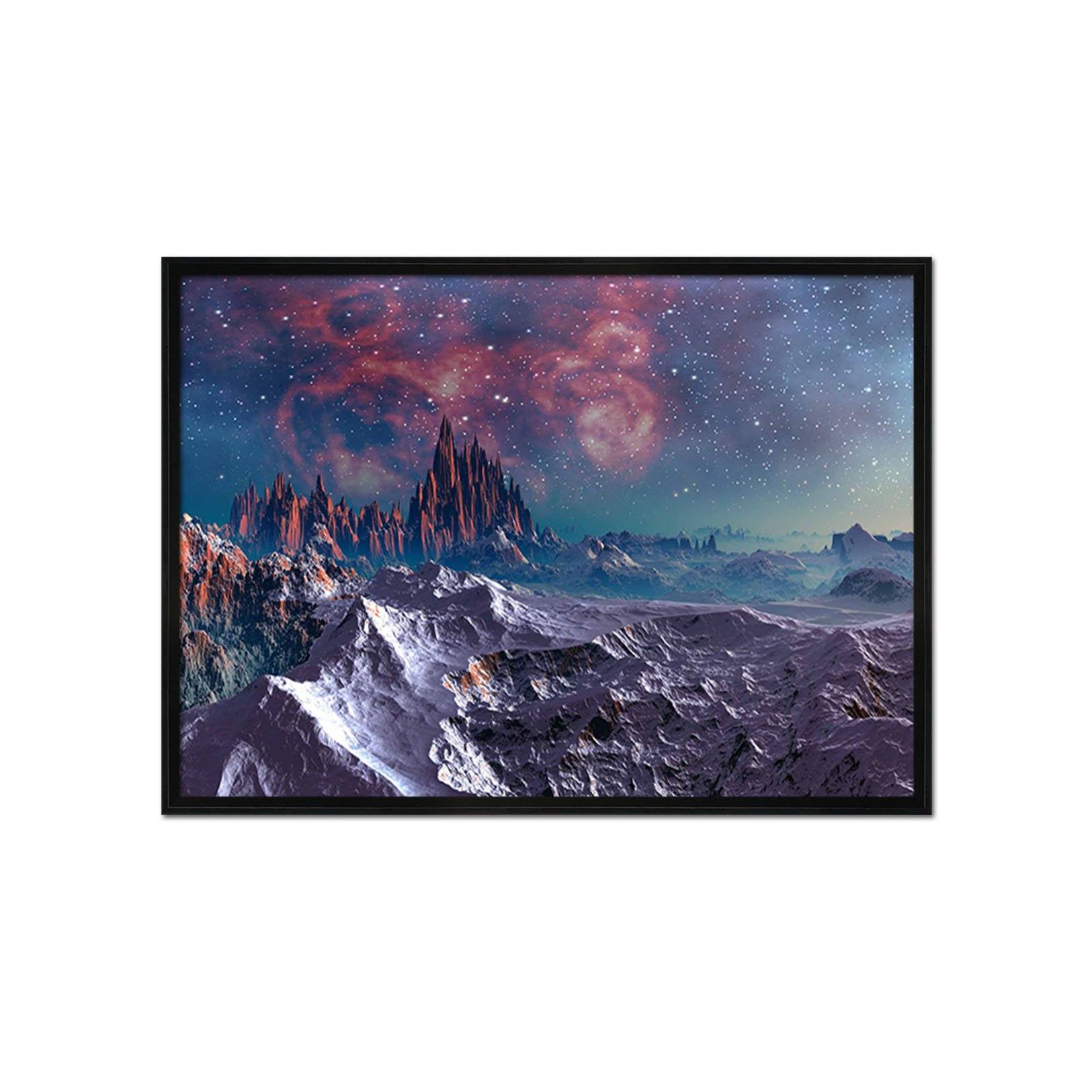 3D Dangerous Peaks 180 Fake Framed Print Painting Wallpaper AJ Creativity Home 