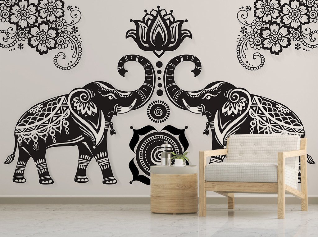 3D Elephant 662 Wall Murals Wallpaper AJ Wallpaper 2 