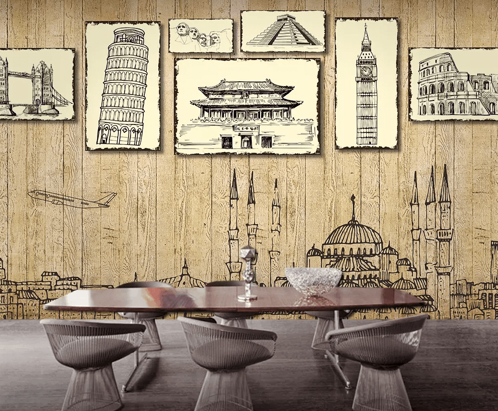 3D Doodle Various Towers 56 Wallpaper AJ Wallpaper 2 