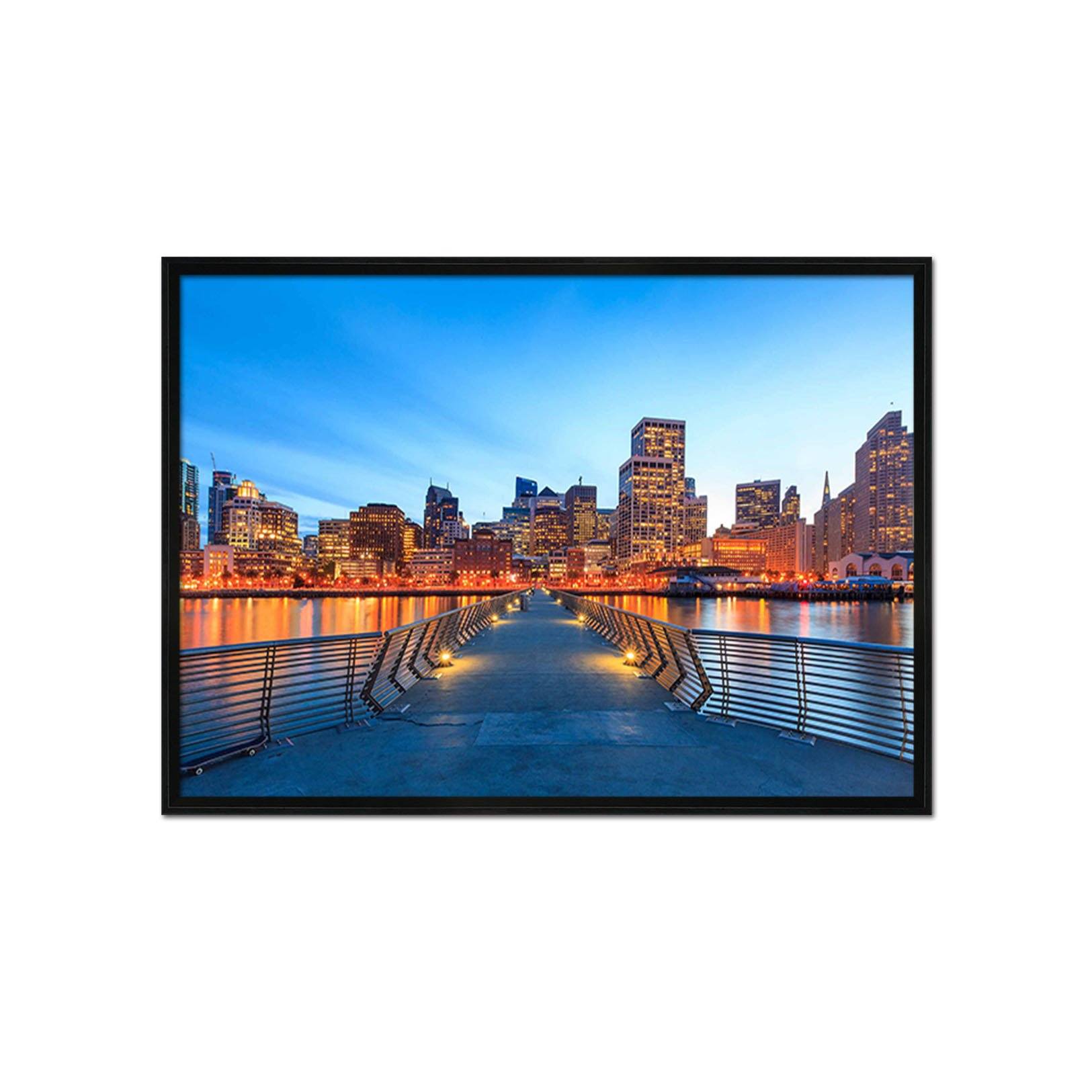 3D Beautiful Bridge 152 Fake Framed Print Painting Wallpaper AJ Creativity Home 