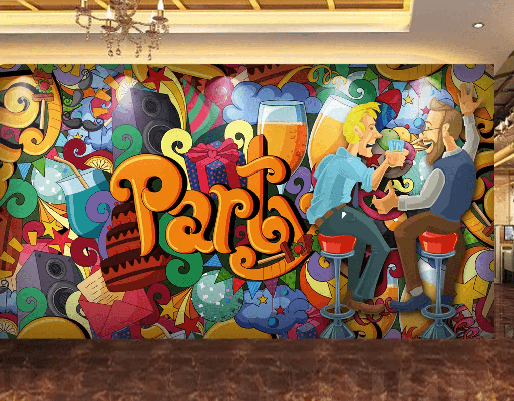 3D Cartoon Man Drinking 393 Wallpaper AJ Wallpaper 2 