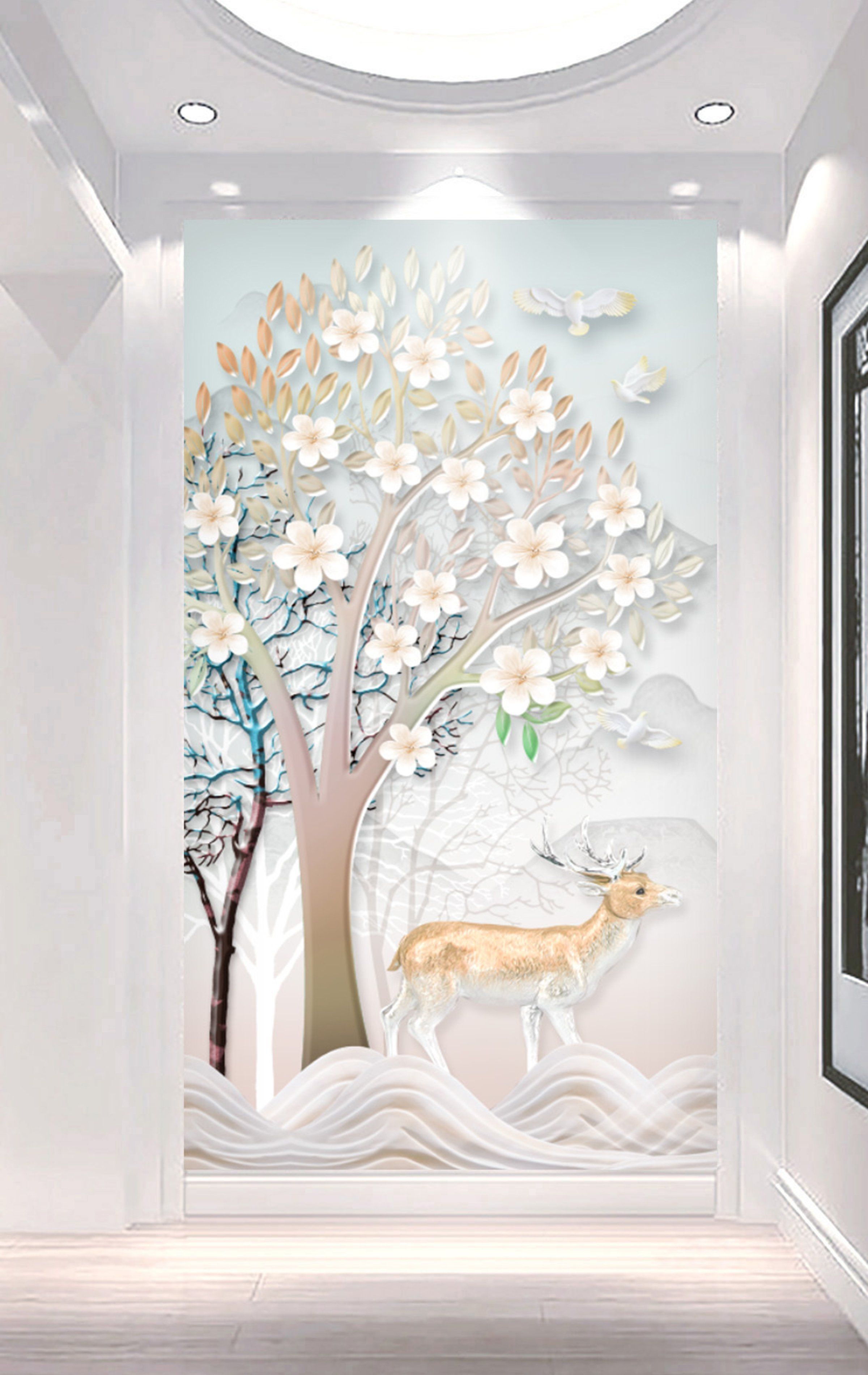 3D Tree 108 Wall Murals Wallpaper AJ Wallpaper 2 