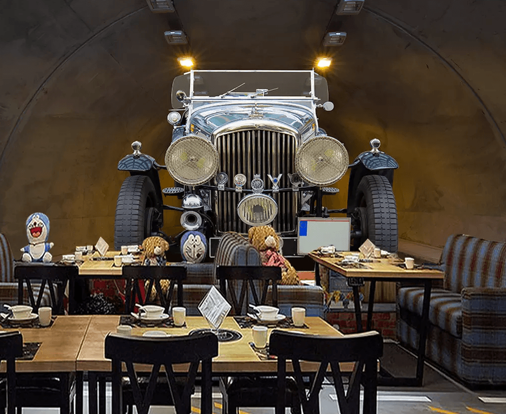 3D Luxury Car Tunnel Flash 447 Wallpaper AJ Wallpaper 2 