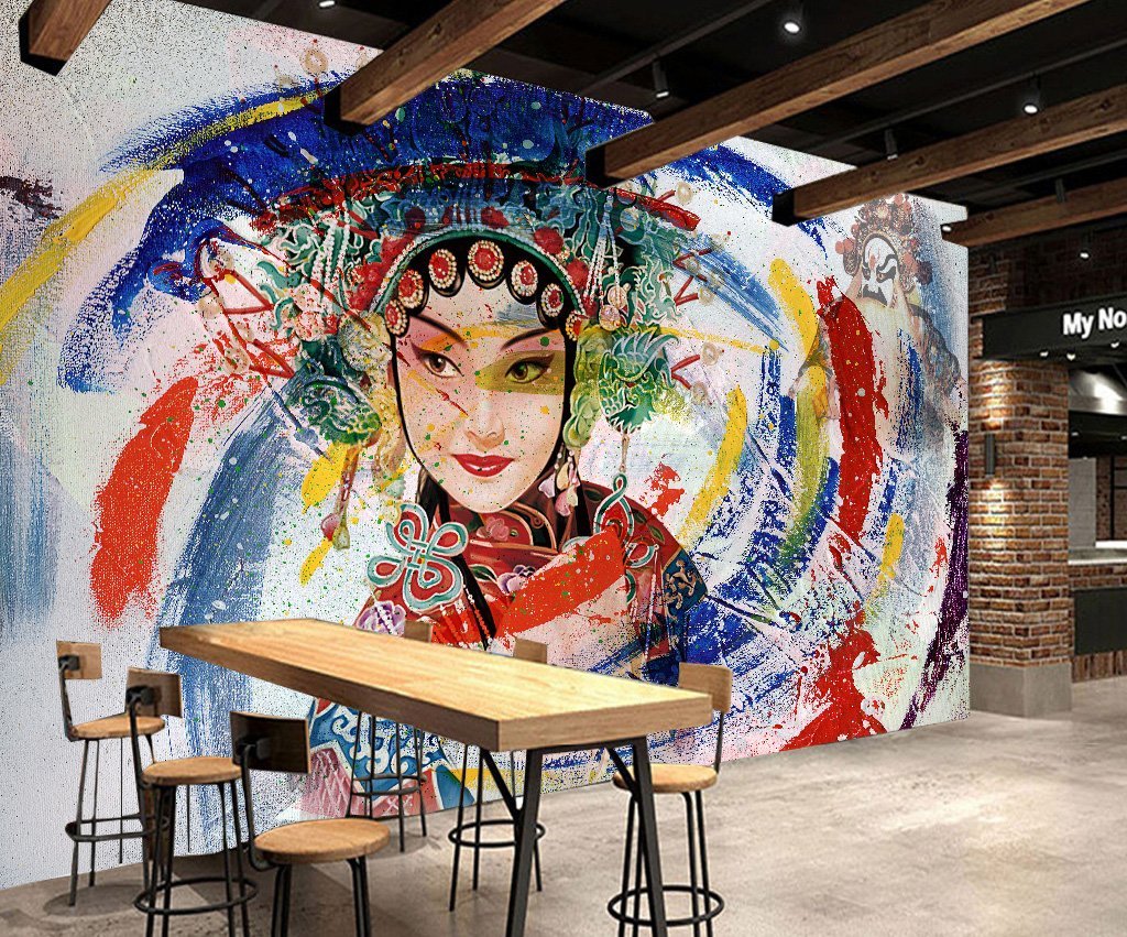 3D Peking Opera 202 Wall Murals Wallpaper AJ Wallpaper 2 