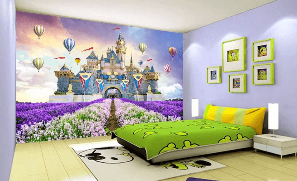 3D Castle Lavender 55 Wallpaper AJ Wallpaper 2 
