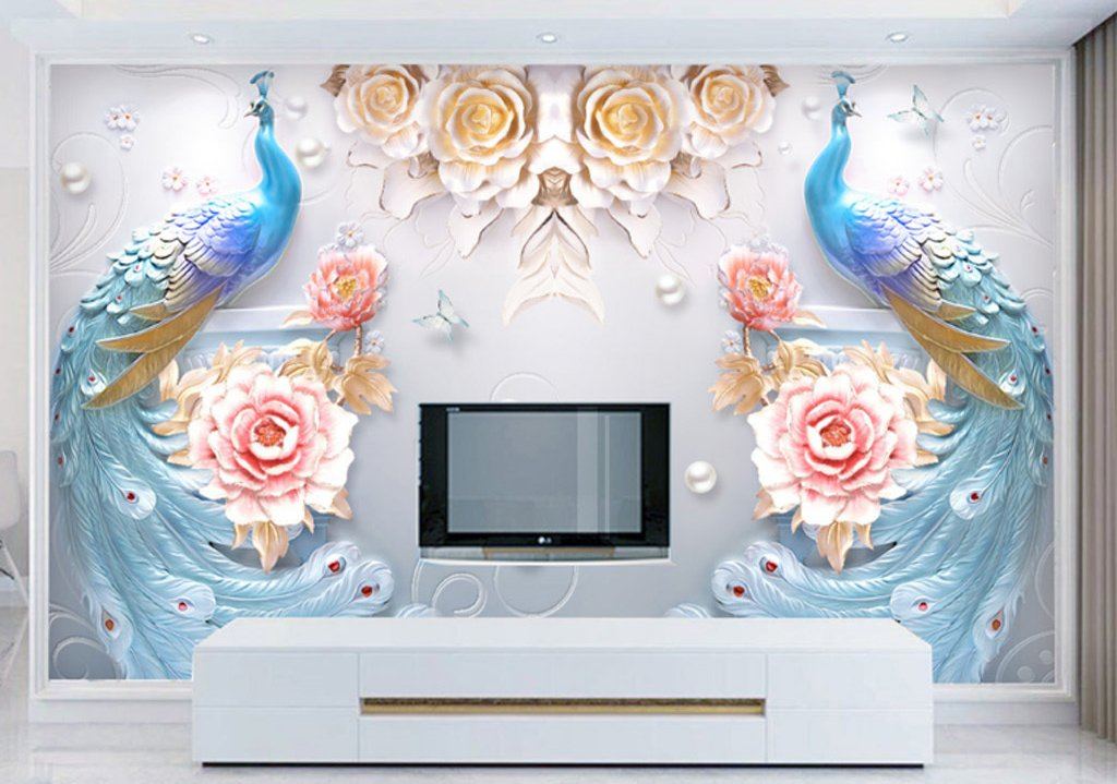3D Peacock 87 Wall Murals Wallpaper AJ Wallpaper 2 