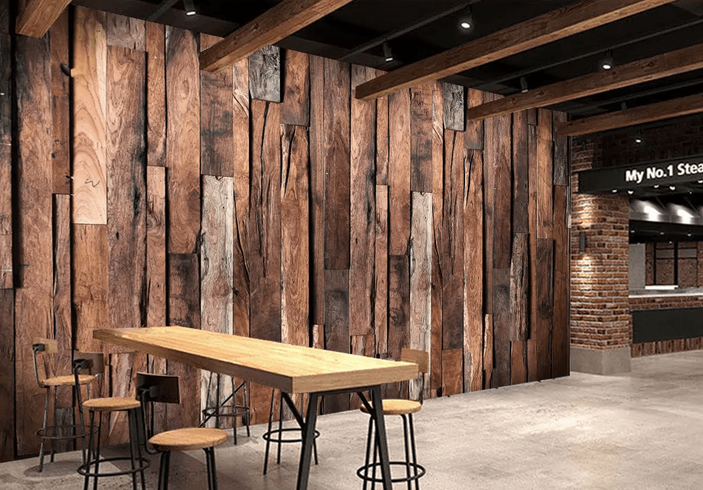 3D Vertical Wooden Wall 117 Wallpaper AJ Wallpaper 2 
