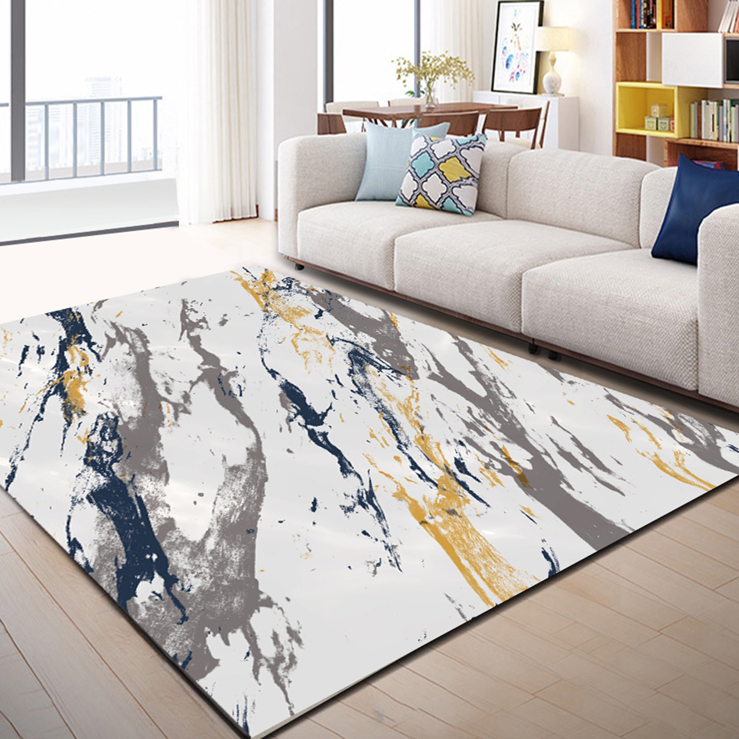 3D Color Pattern WG436 Non Slip Rug Mat Mat AJ Creativity Home 